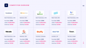 market size and competition slide